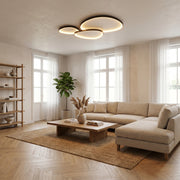 Lampada da soffitto Armure Black con dimmer telecomandato