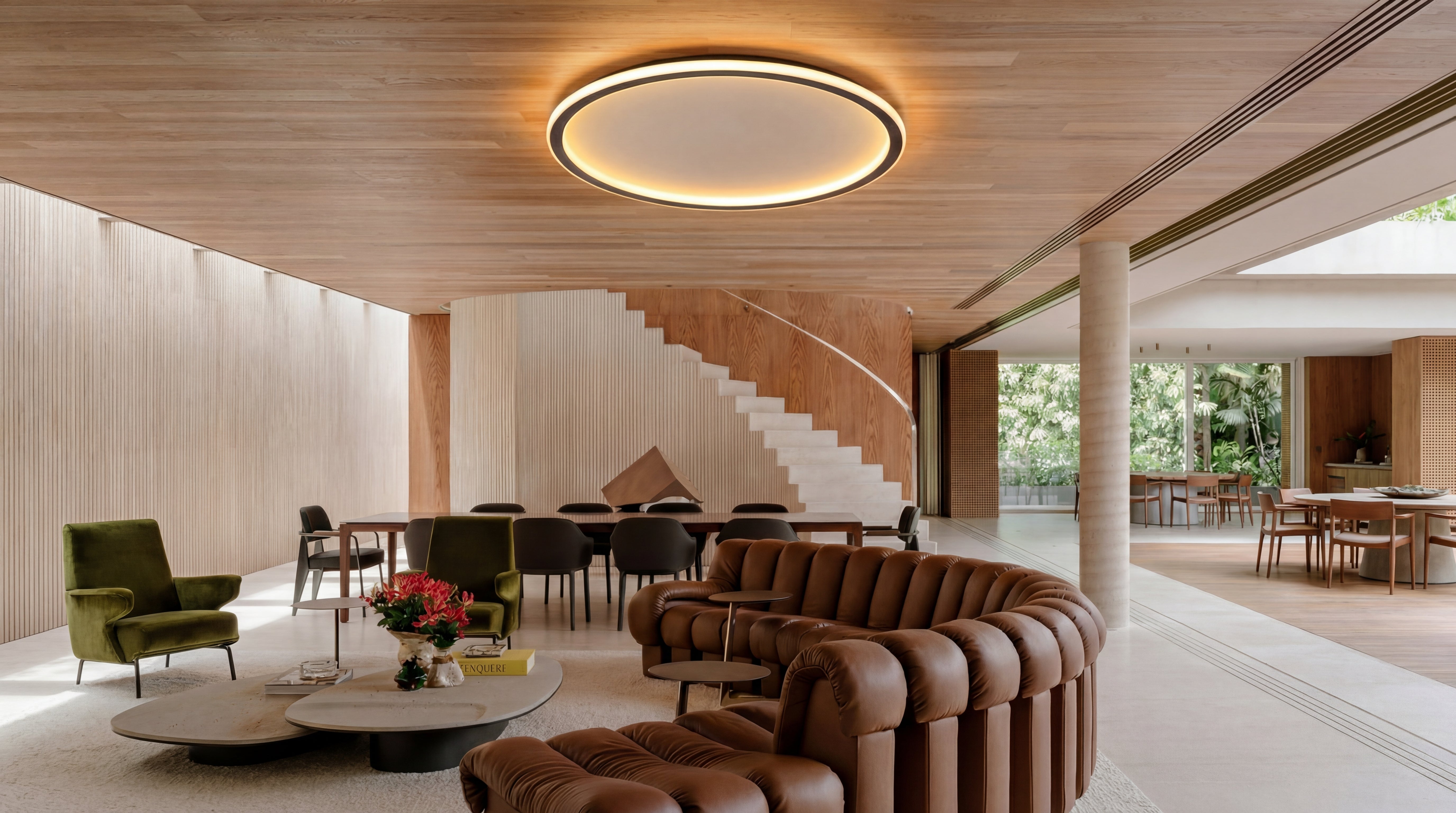 ScandiGlobe — minimal Scandinavian ceiling light in a beautiful home