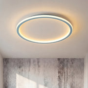 ScandiGlobe | Blue Round Scandinavian Ceiling Light With Remote Dimmer