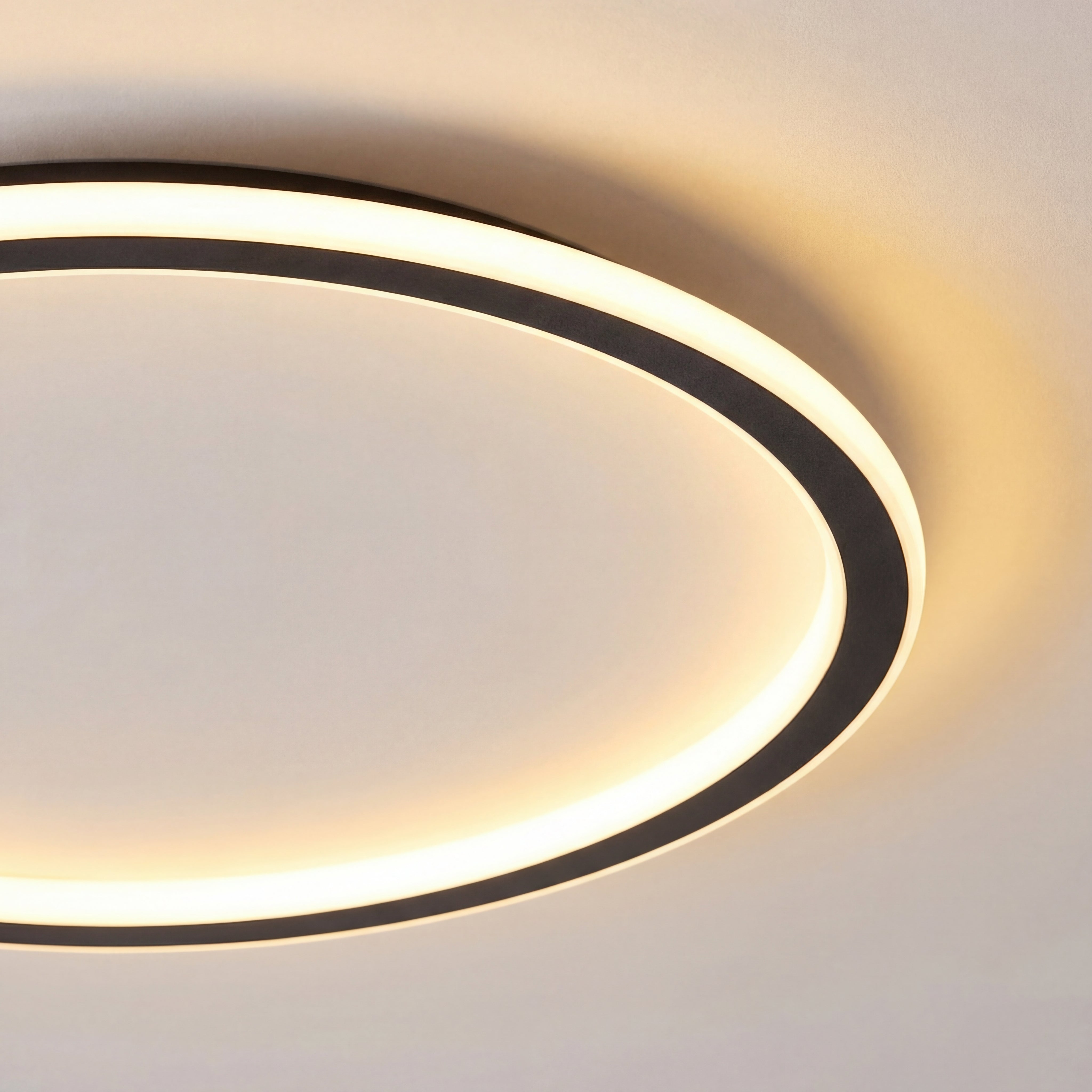 ScandiGlobe ceiling light illuminating a Scandinavian living room