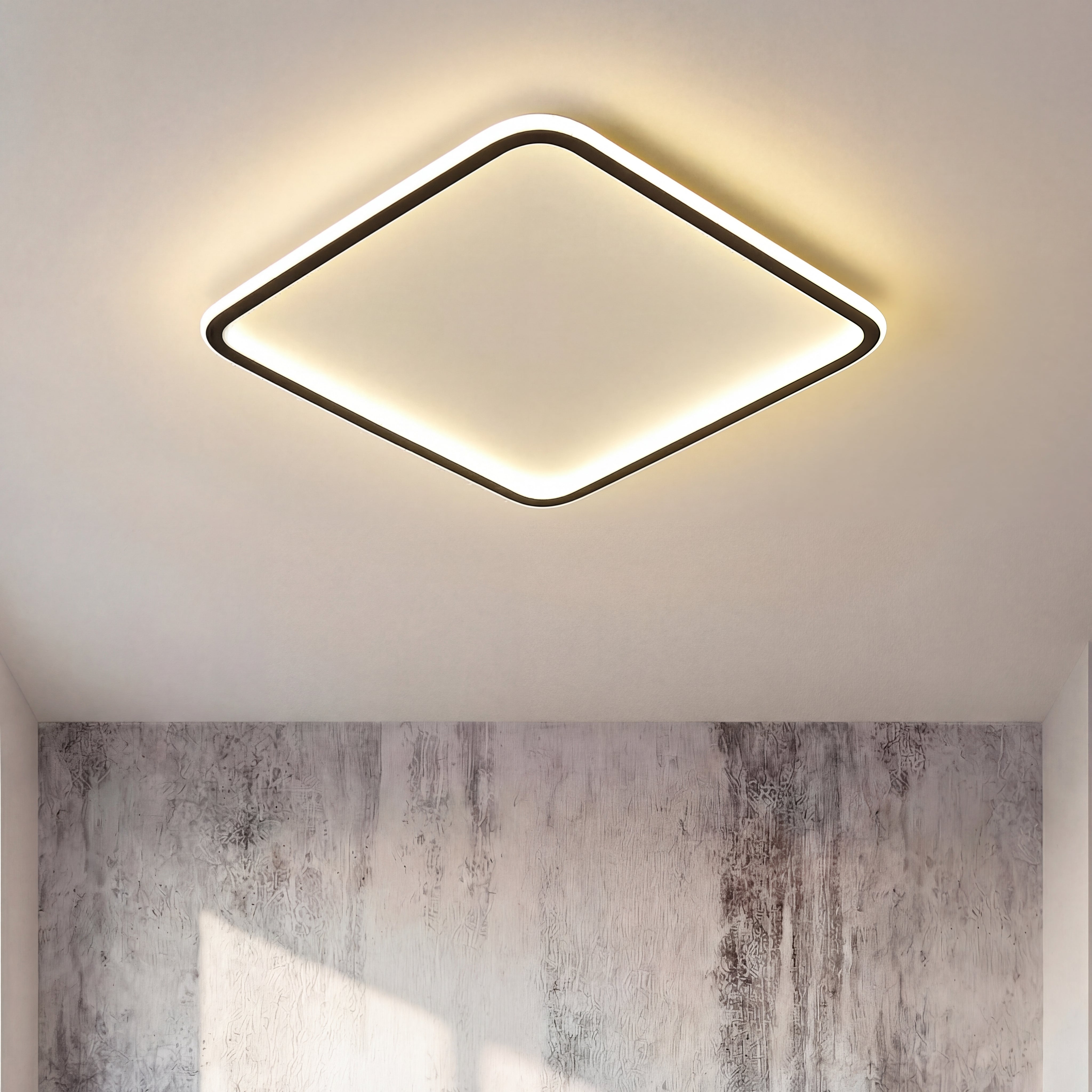 ScandiGlobe | Black Scandinavian Square Ceiling Light