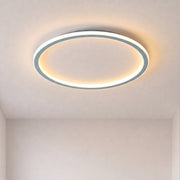 Blue Round Ceiling Light With Remote Dimmer