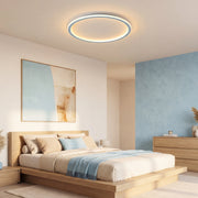 Lampada da soffitto rotonda blu con dimmer telecomandato