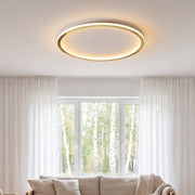 Lampada da soffitto rotonda dorata con dimmer telecomandato
