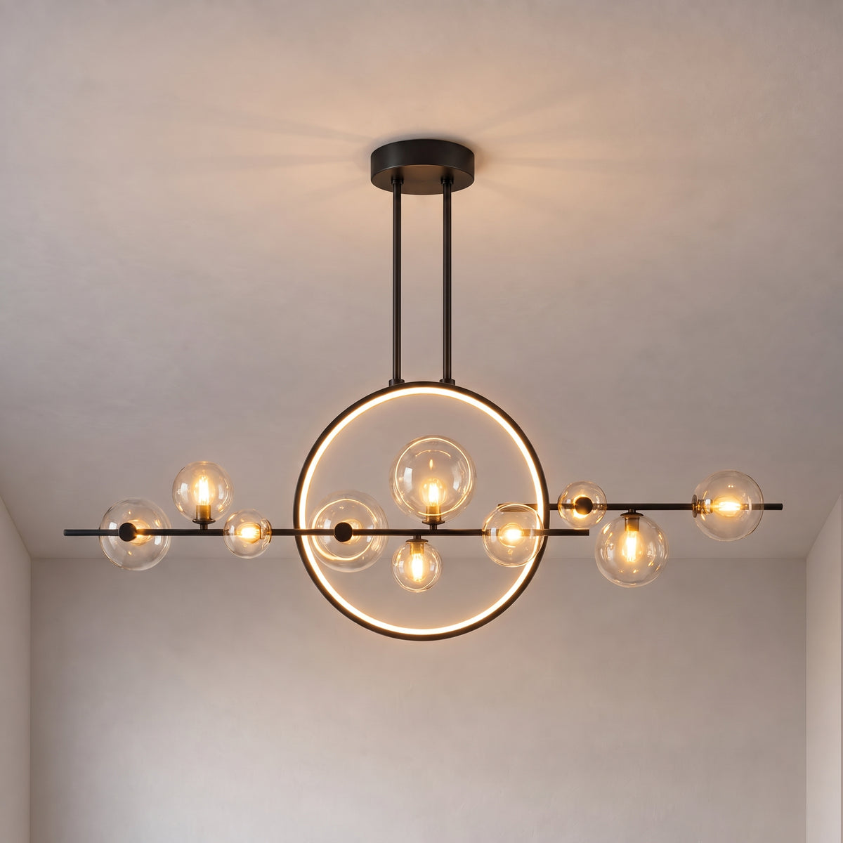 Estola Glass Kitchen Table Pendant Light