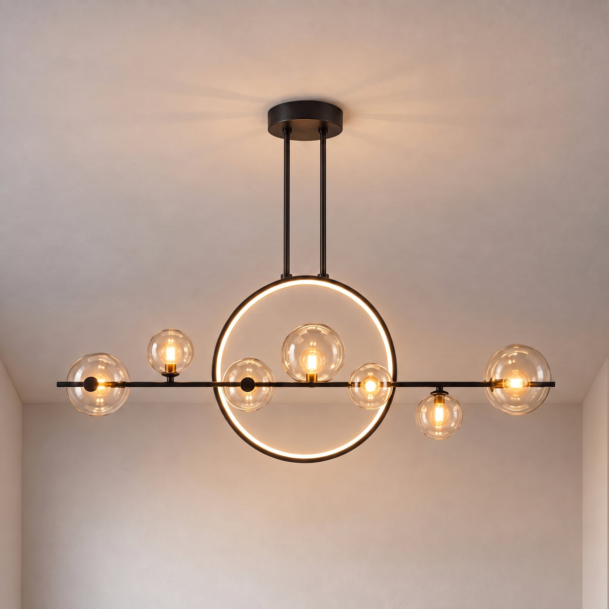 Estola Glass Kitchen Table Pendant Light