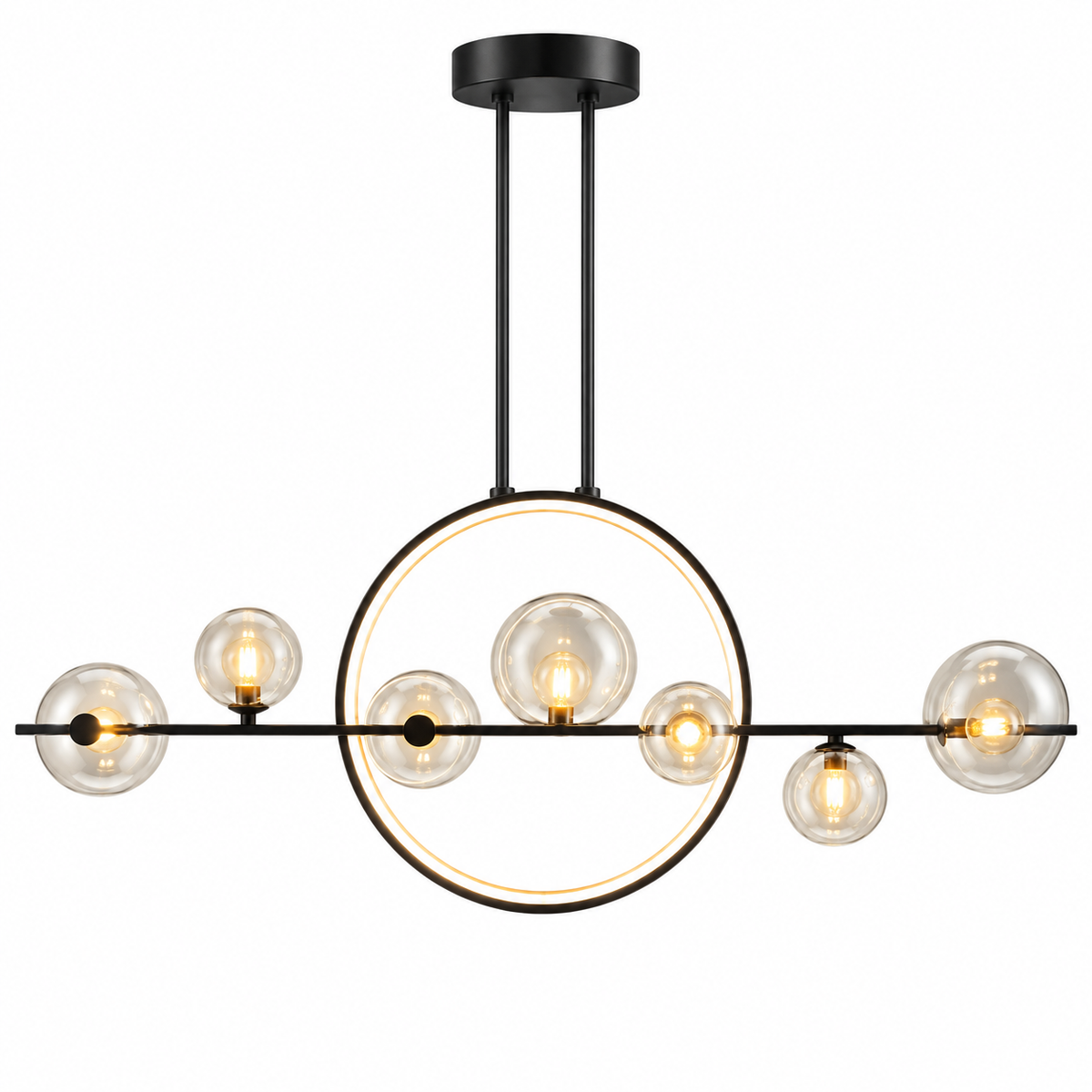 Estola Glass Kitchen Table Pendant Light