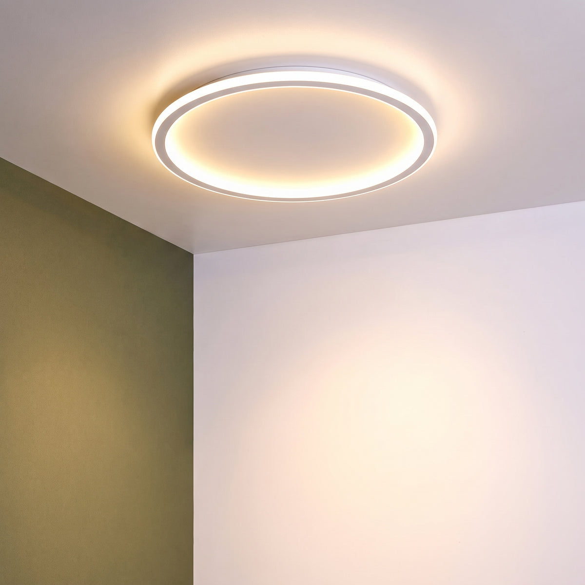 White Round Ceiling Light With Remote Dimmer
