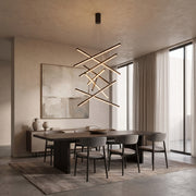 Multi Bar Staircase Chandelier