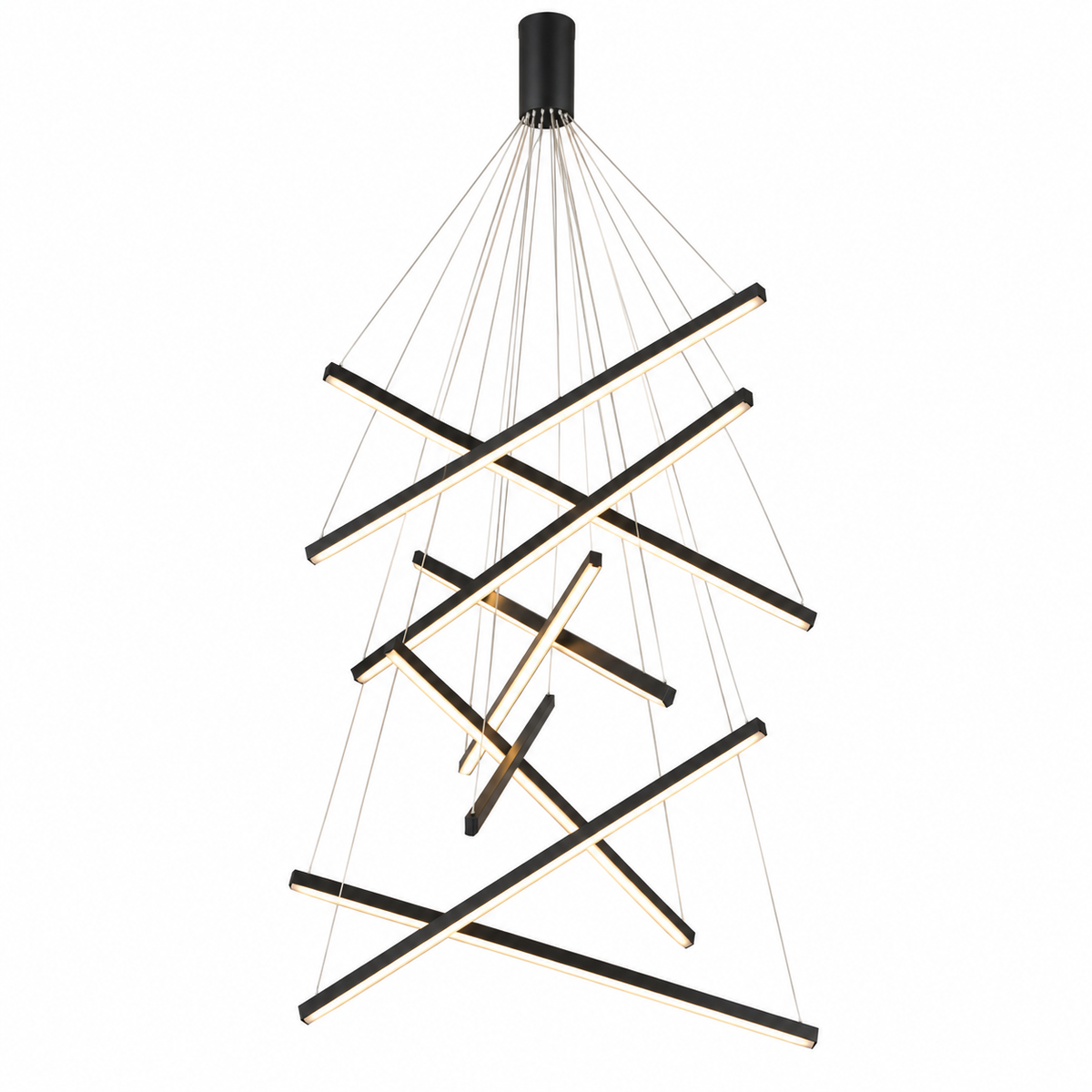 Multi Bar Staircase Chandelier