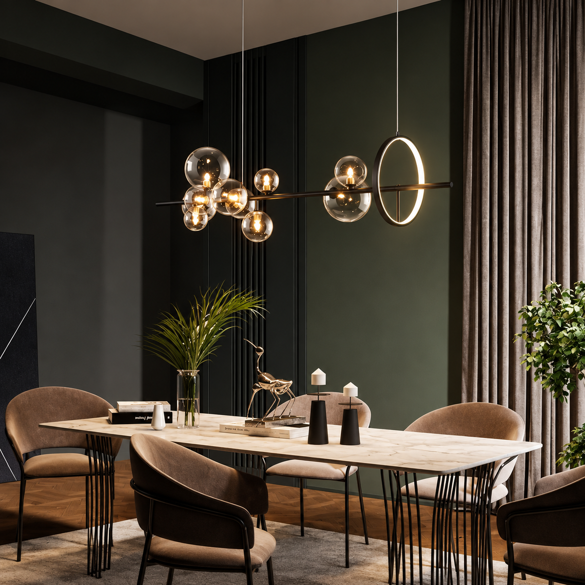 Nordic Blown Glass Pendant Light