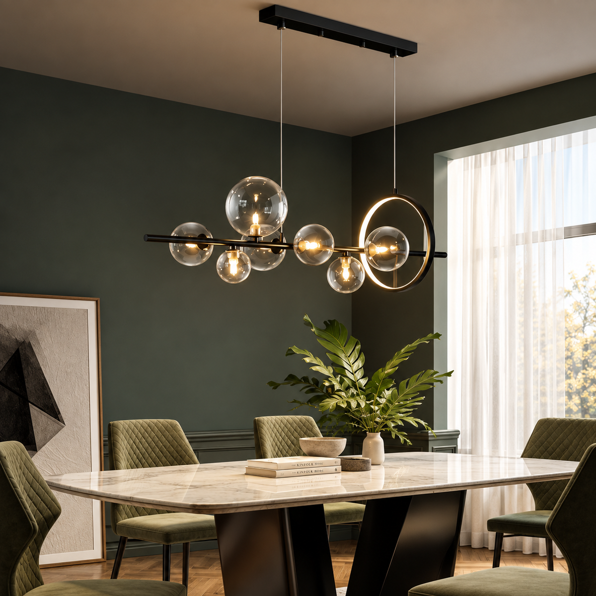 Nordic Blown Glass Pendant Light