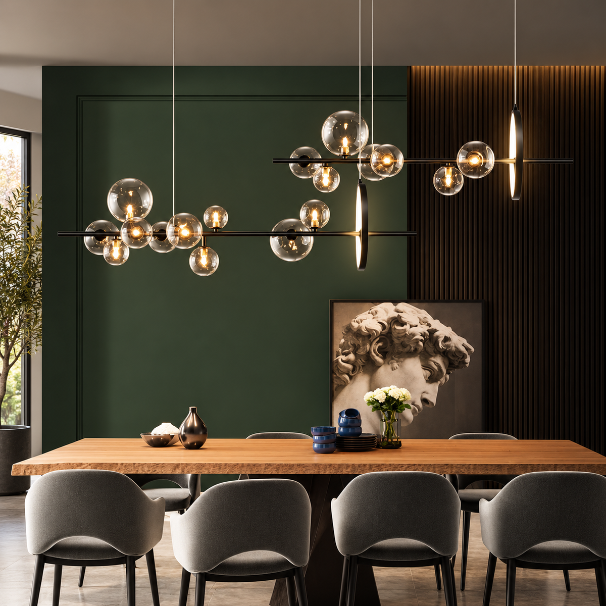 Nordic Blown Glass Pendant Light