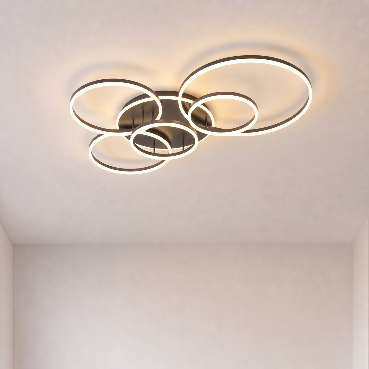 Randale's Black Ceiling Light With Remote Dimmer