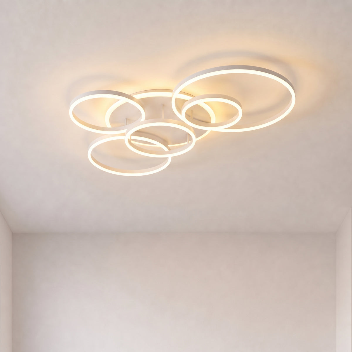 Randale's White Ceiling Light With Remote Dimmer