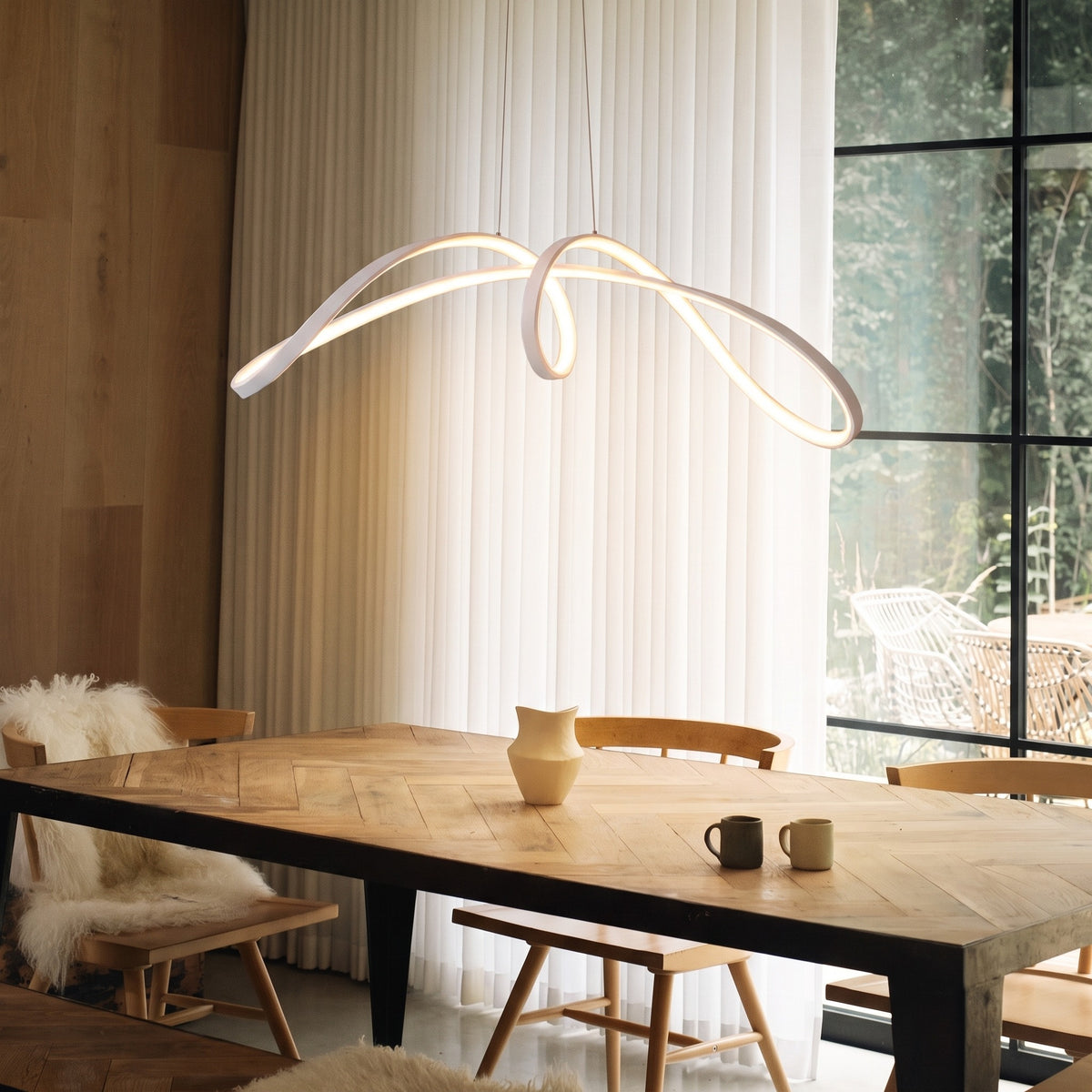 Spiral Kitchen Table Pendant Light