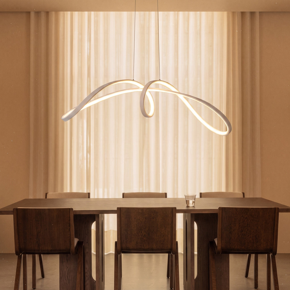 Spiral Kitchen Table Pendant Light
