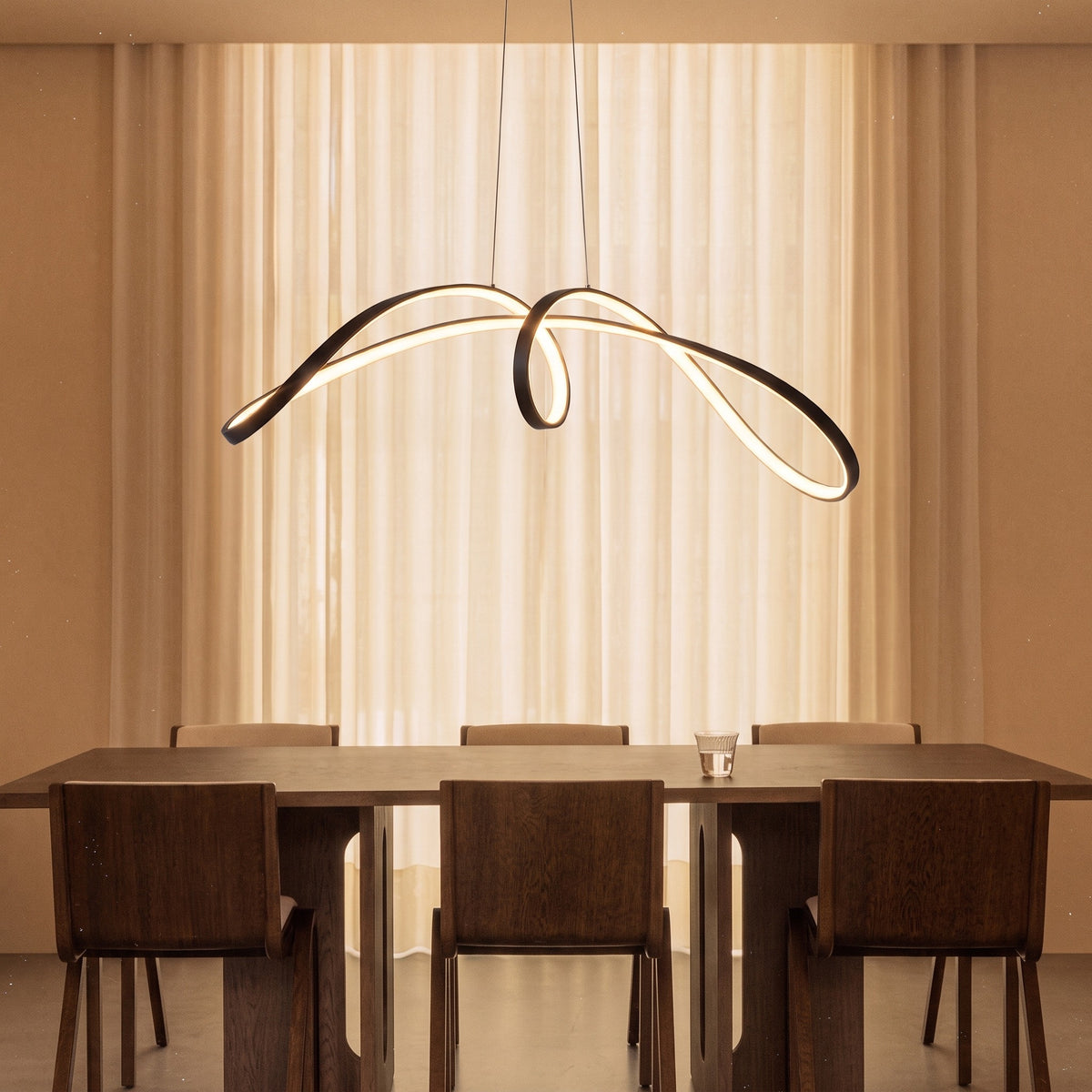 Spiral Kitchen Table Pendant Light